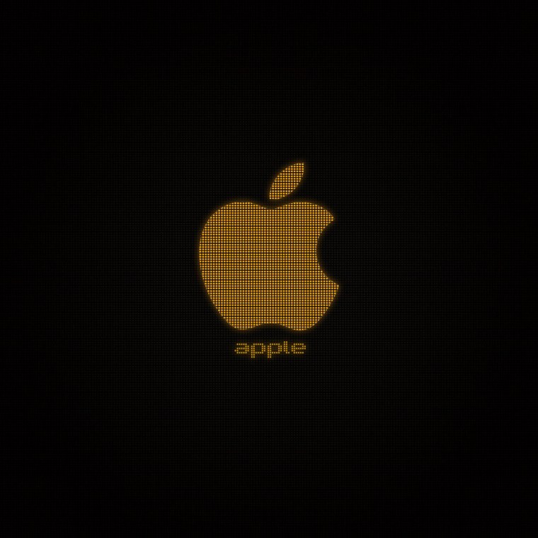 Неоновый логотип Apple