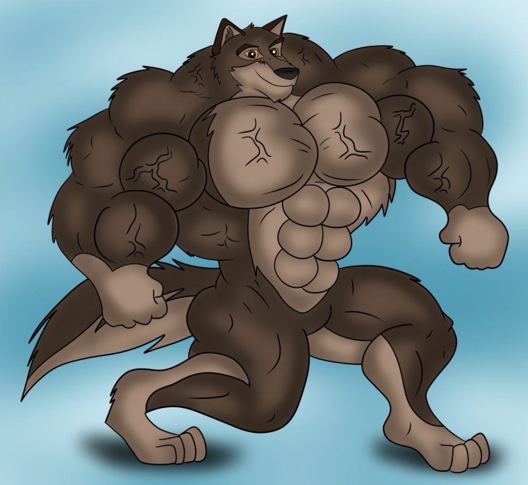 Накаченный волк