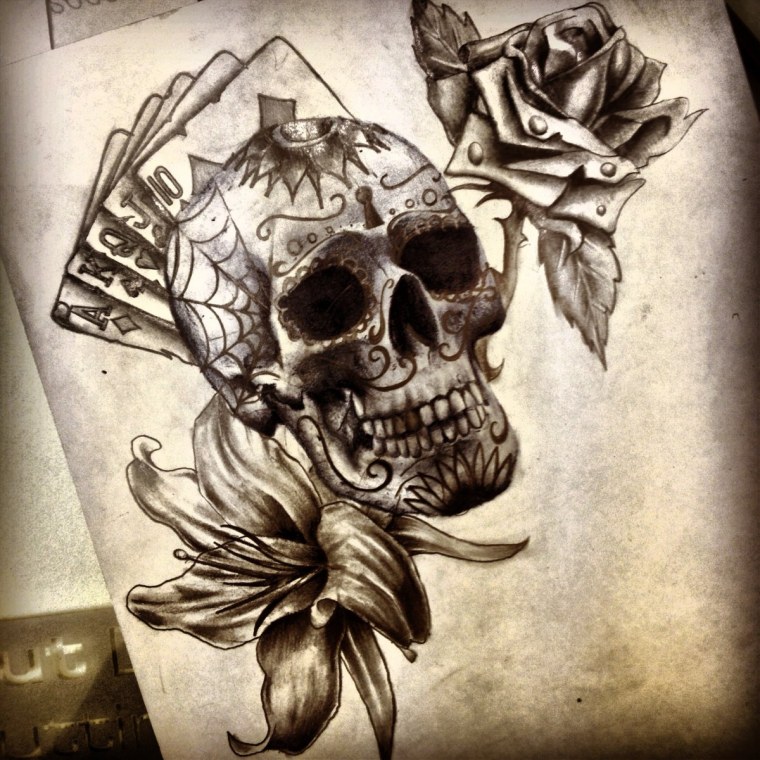 Чикано карты дама Король