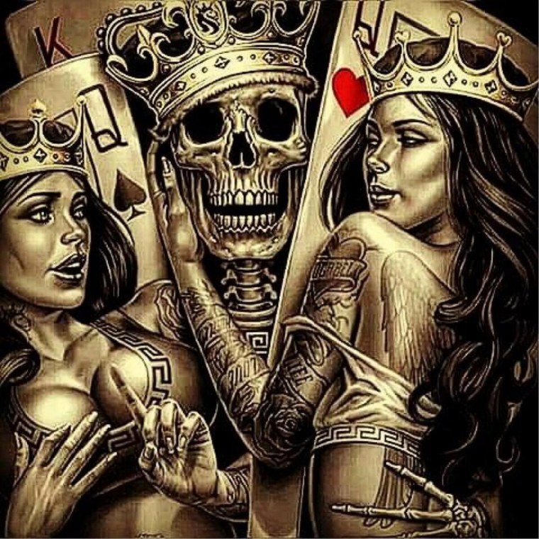 Скелет с тузом