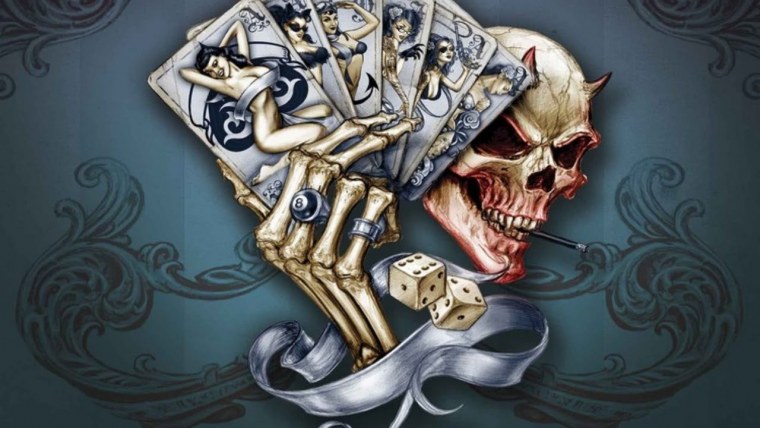 Череп с деньгами