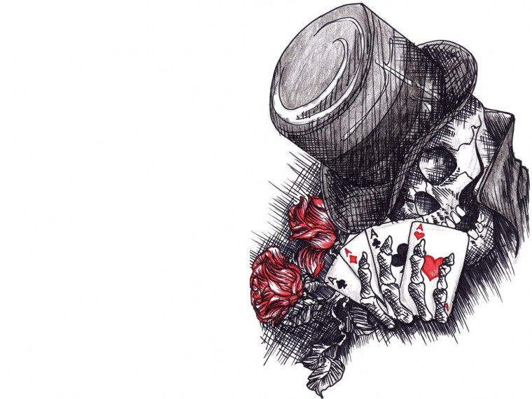 Череп в шляпе