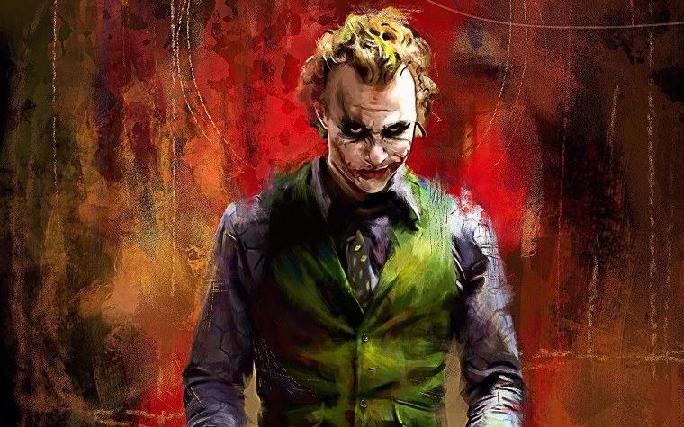 Хит Леджер Джокер грим