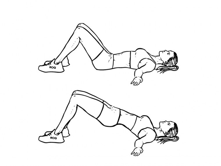 Вытяжение ног лежа на спине