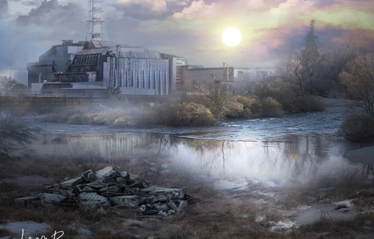 Чернобыльская АЭС сталкер арт