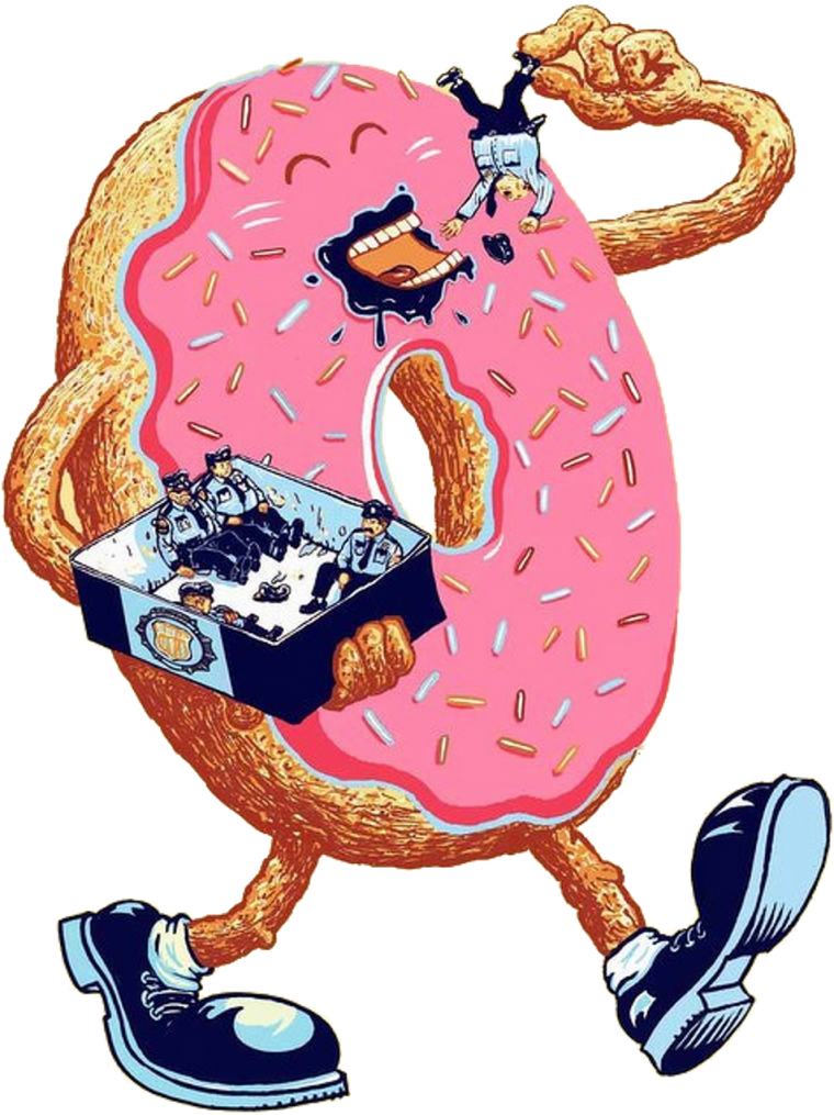 Пончик иллюстрация