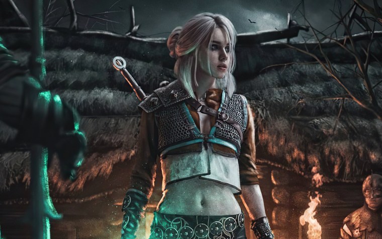 Цири Ведьмак 4k