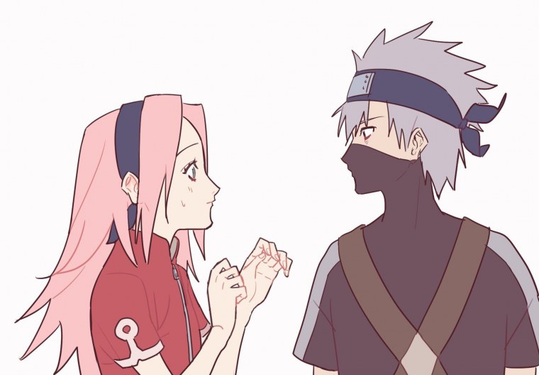 Маленький Какаши и Сакура