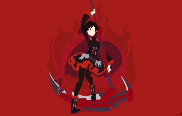 Черно красные обои аниме