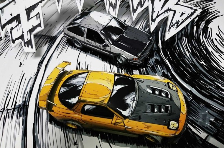 WRX initial d Манга