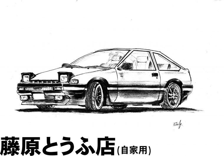 Чертёж Toyota Sprinter ae86