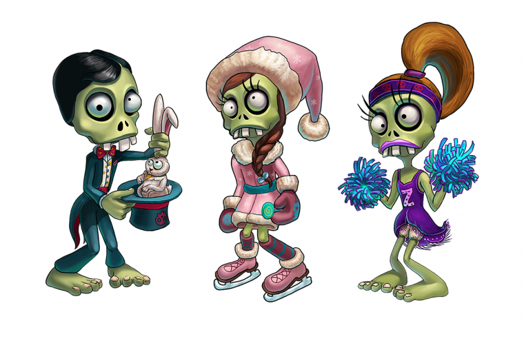 Мультяшные зомби