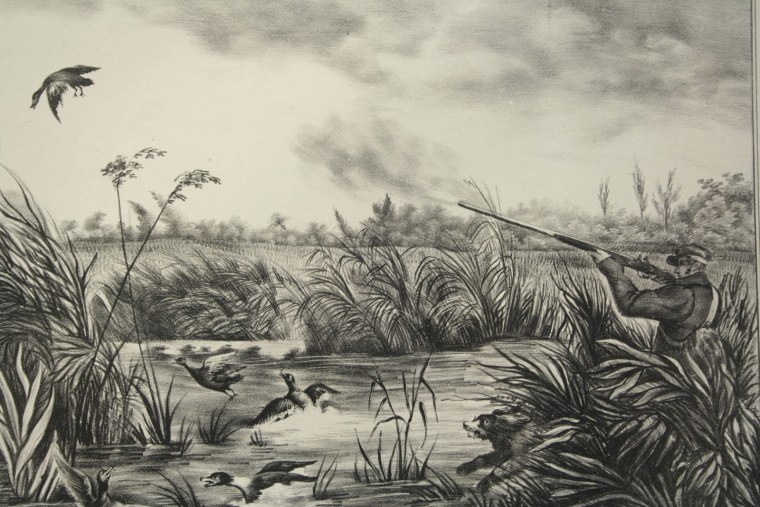 Гравюры на тему охота