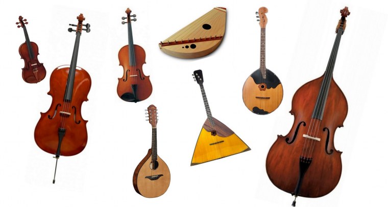 Музыкальные инструменты струнные смычковые и Щипковые