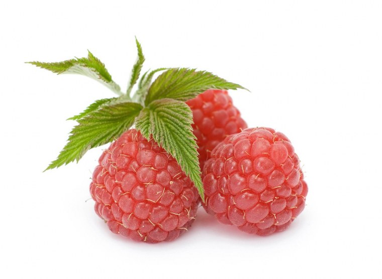 Малина картинка на белом фоне