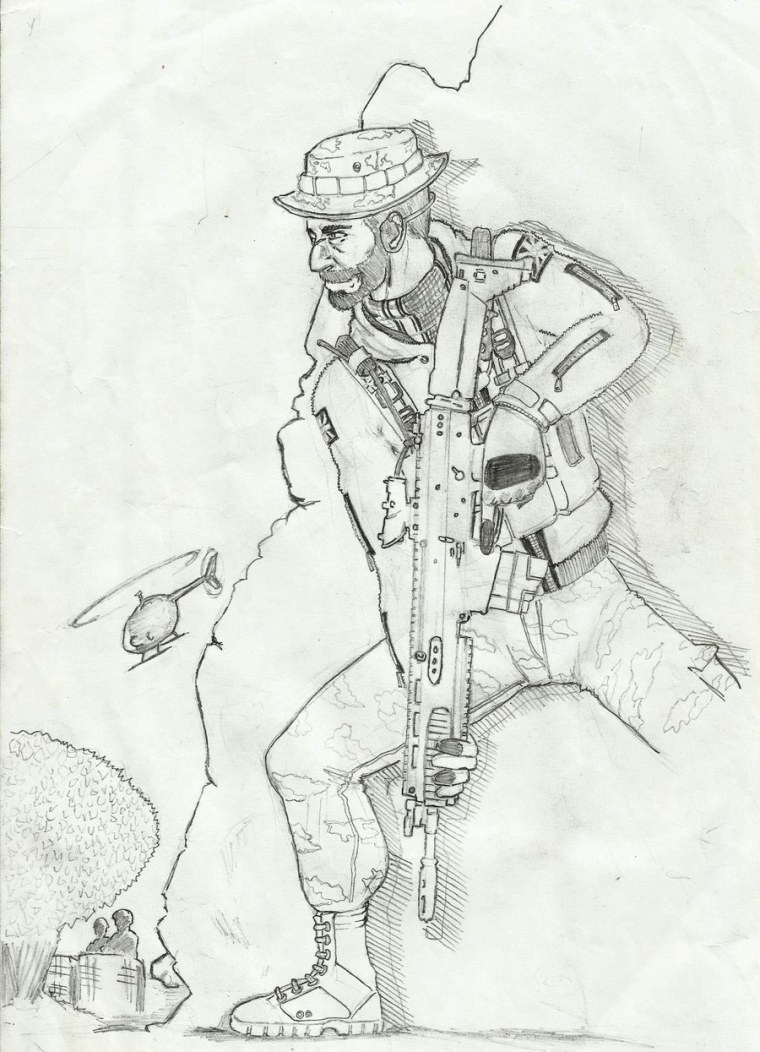 Капитан прайс карандашом