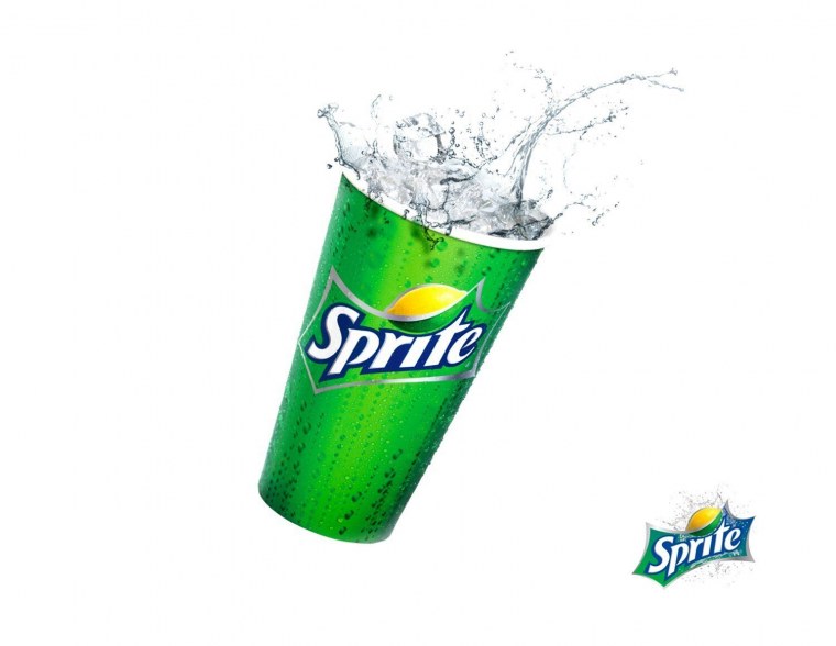 Спрайт в стакане