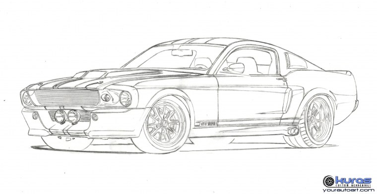 Раскраска дом с гаражом и машиной