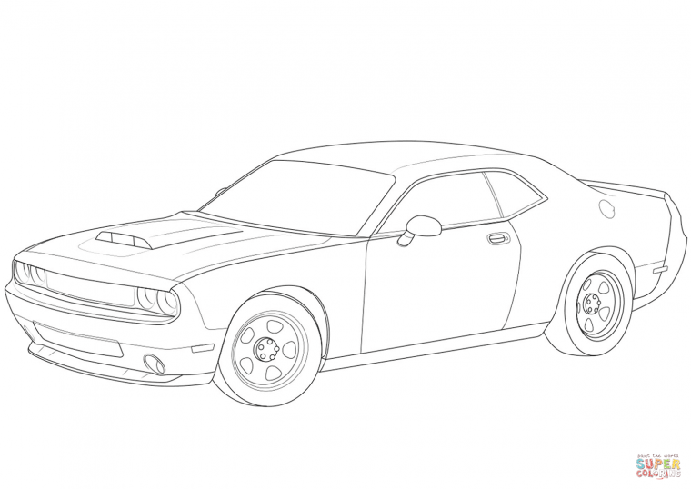 Раскраски Ford Mustang Shelby