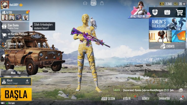 Жёлтый Мумия PUBG mobile