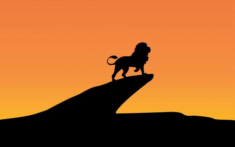 Лев на горе