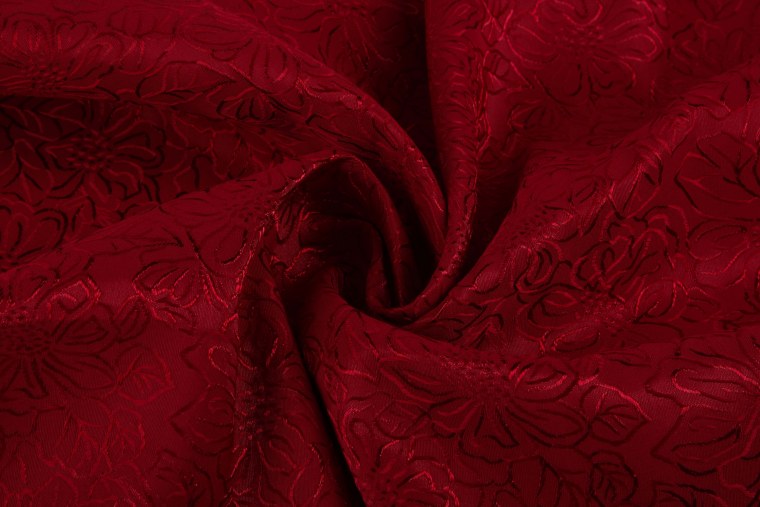 Ткань портьерная жаккард бордо