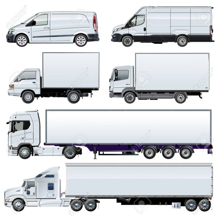 Фура вектор вид сбоку