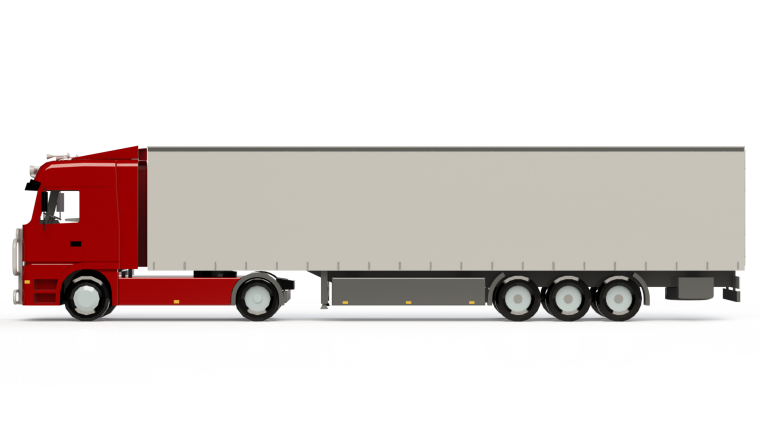 Грузовик сбоку вектор