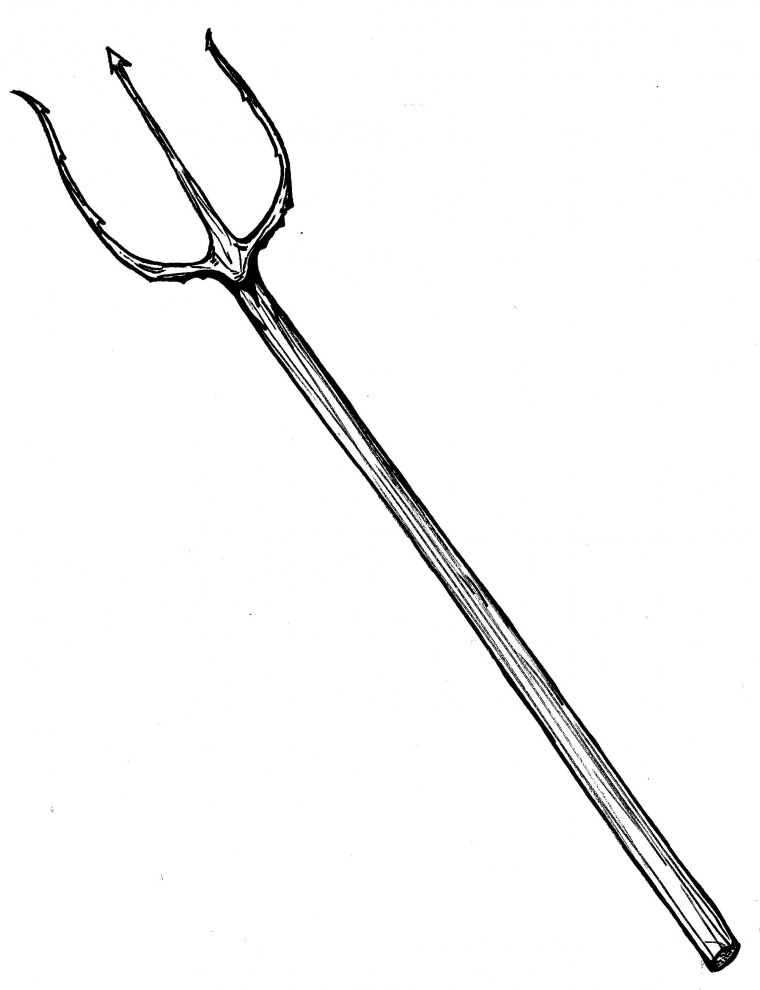 Трезубец мультяшный