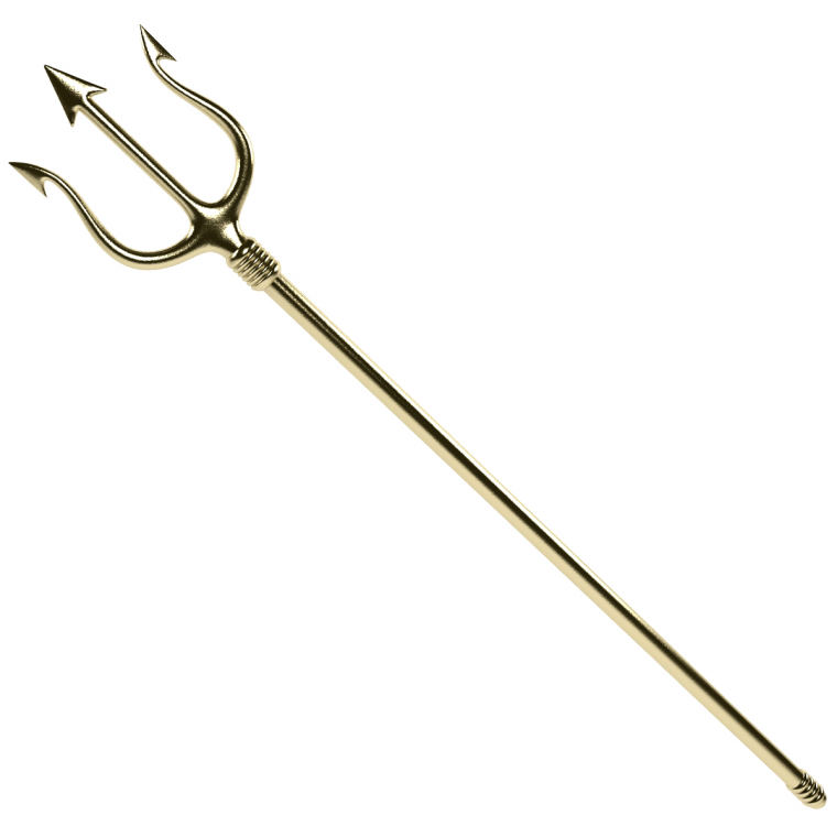 Трезубец Посейдона с Посейдоном