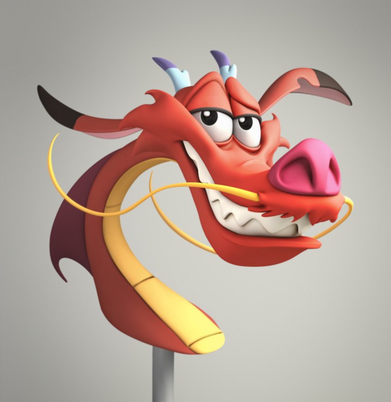 Дисней дракон мушу