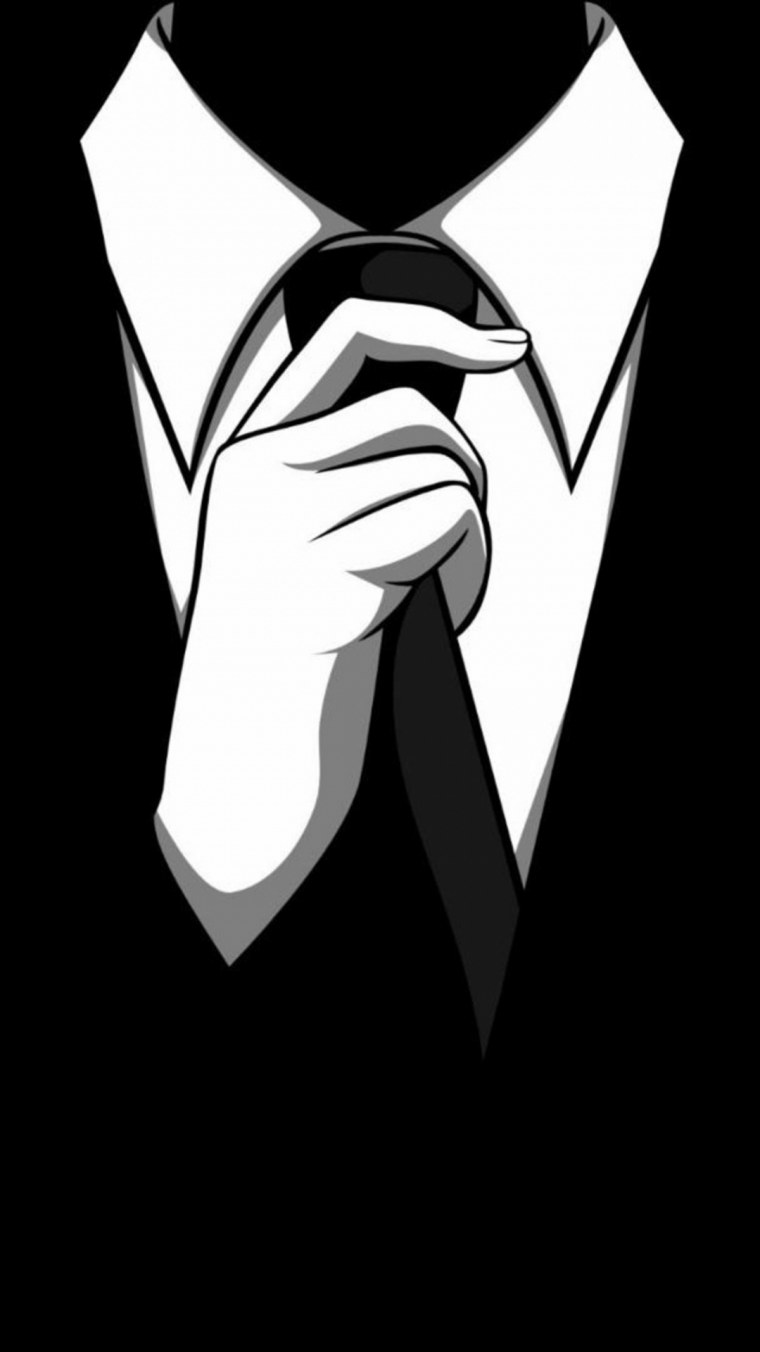 Смокинг на черном фоне