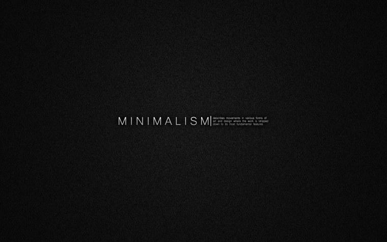 Минимализм надпись