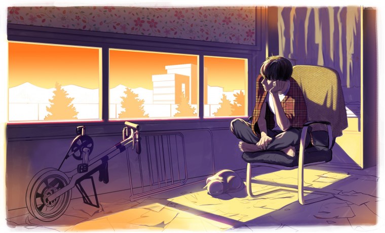 Одинокий аниме