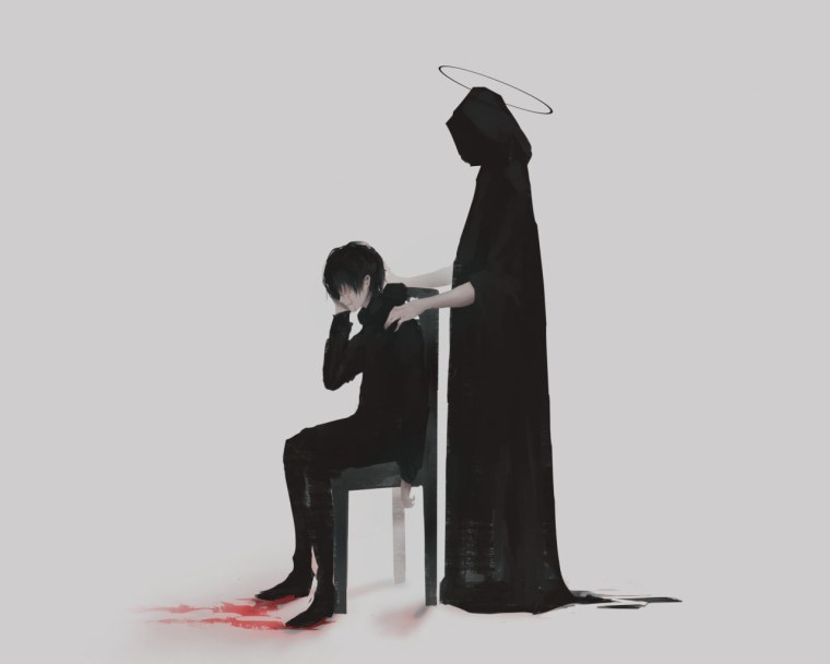 Грустный арт