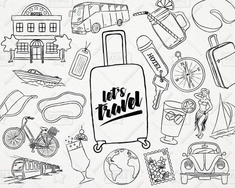 Путешествия векторные картинки