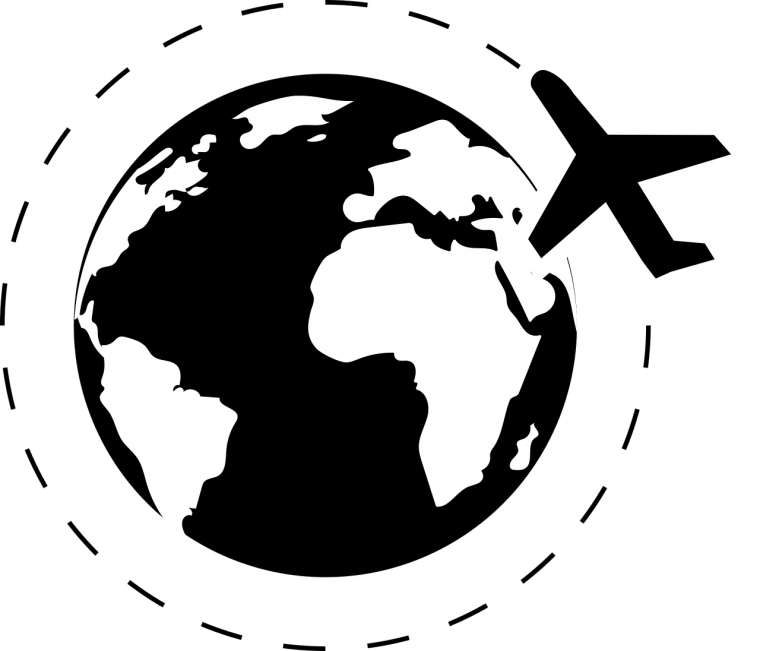 Путешествие вектор чб