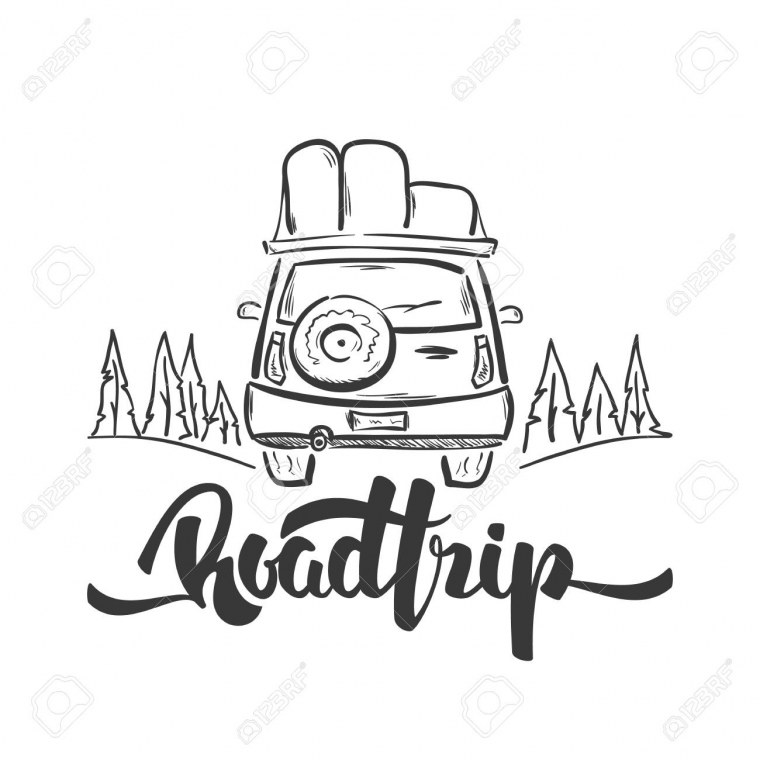 Логотип путешествия на авто