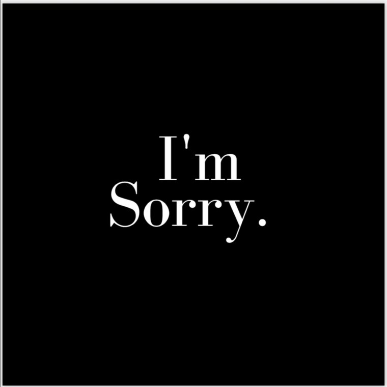 Im sorry надпись