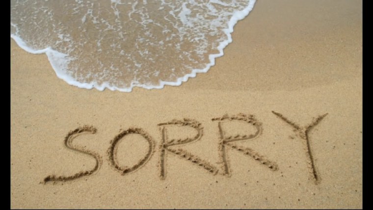 Красивая надпись sorry