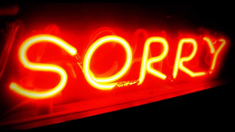 Сорри надпись
