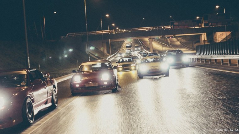 Ночной дрифт в городе