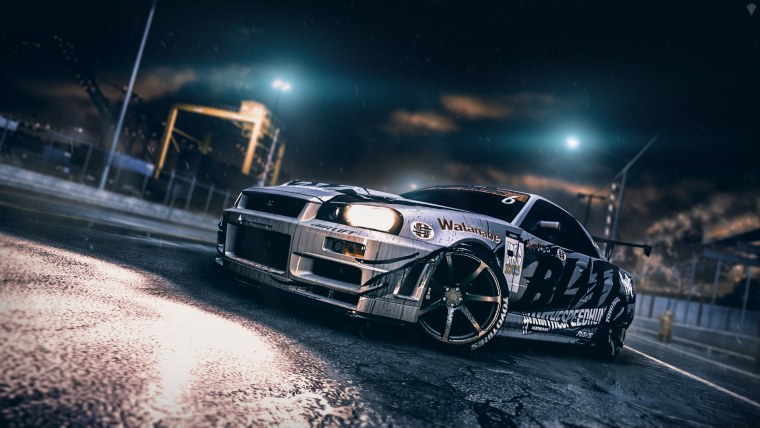 Nissan Skyline GTR r34 Night 4к