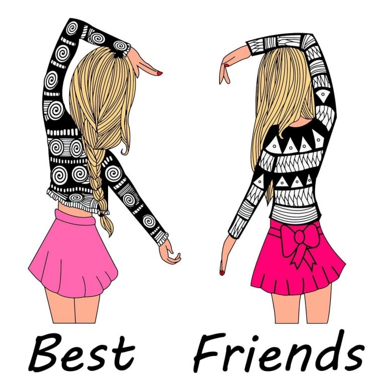 Рисунки Бест френдс для срисовки