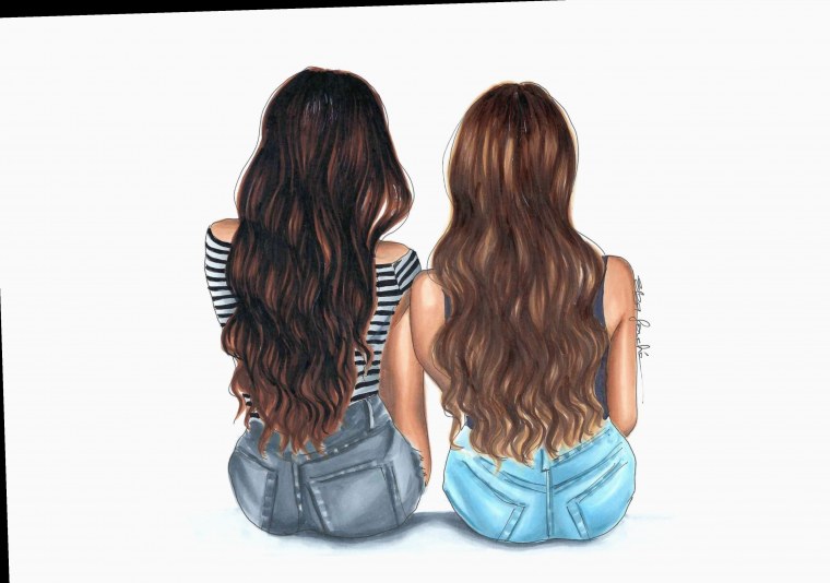 Подруги рисунок