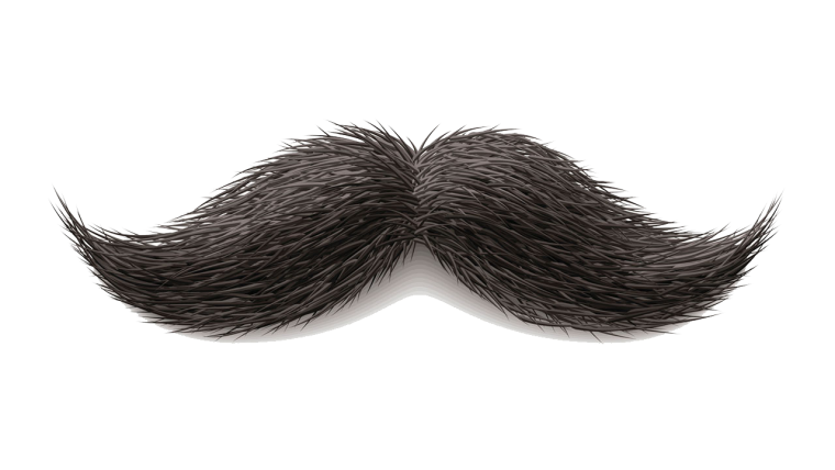 Усы на прозрачном фоне