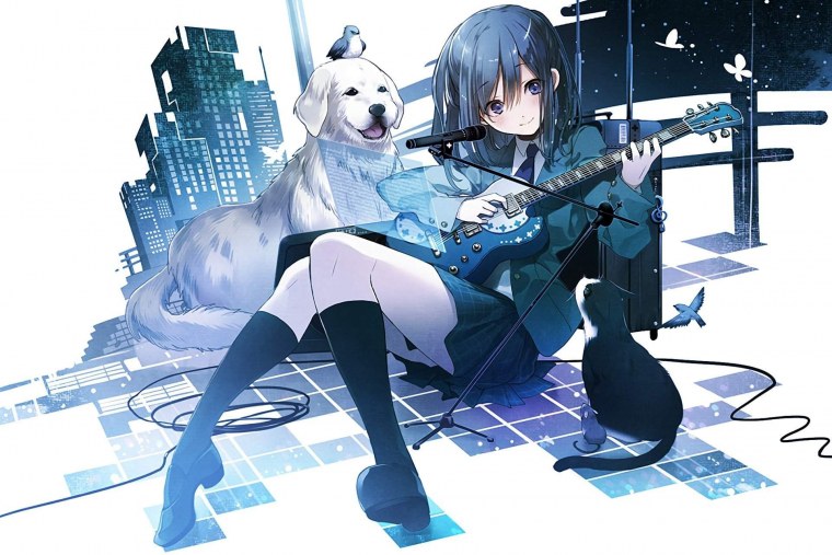 Девочка собачка аниме