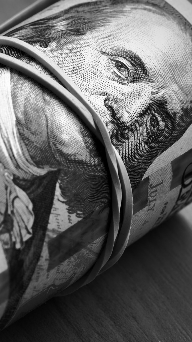 Рулон обои долларов