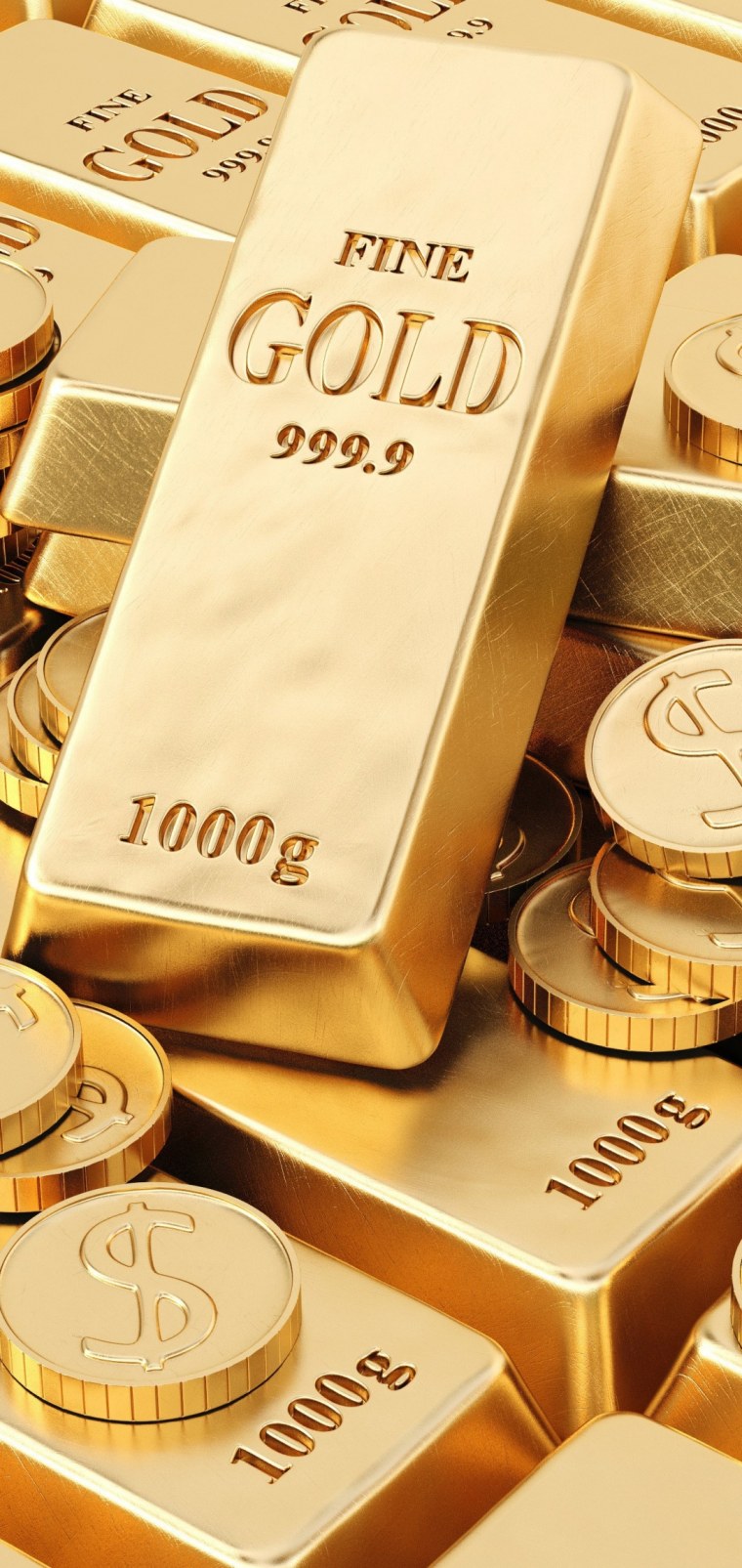 Золото, денежные слитки