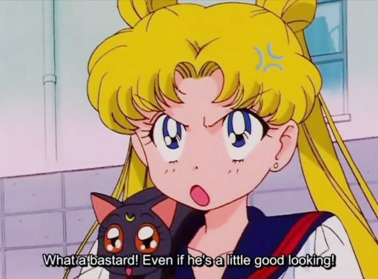 Усаги Цукино злится